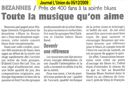 L'union de Reims du 5 D&eacute;c 2009